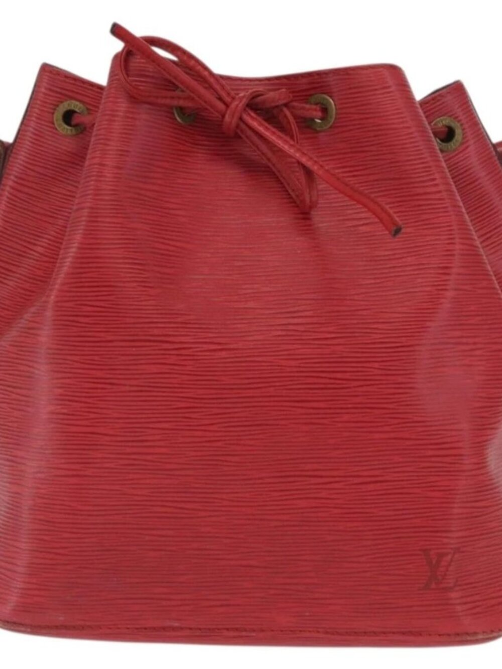 LOUIS VUITTON Epi Petit Noe Shoulder Bag Red M44107 LV Auth 170694